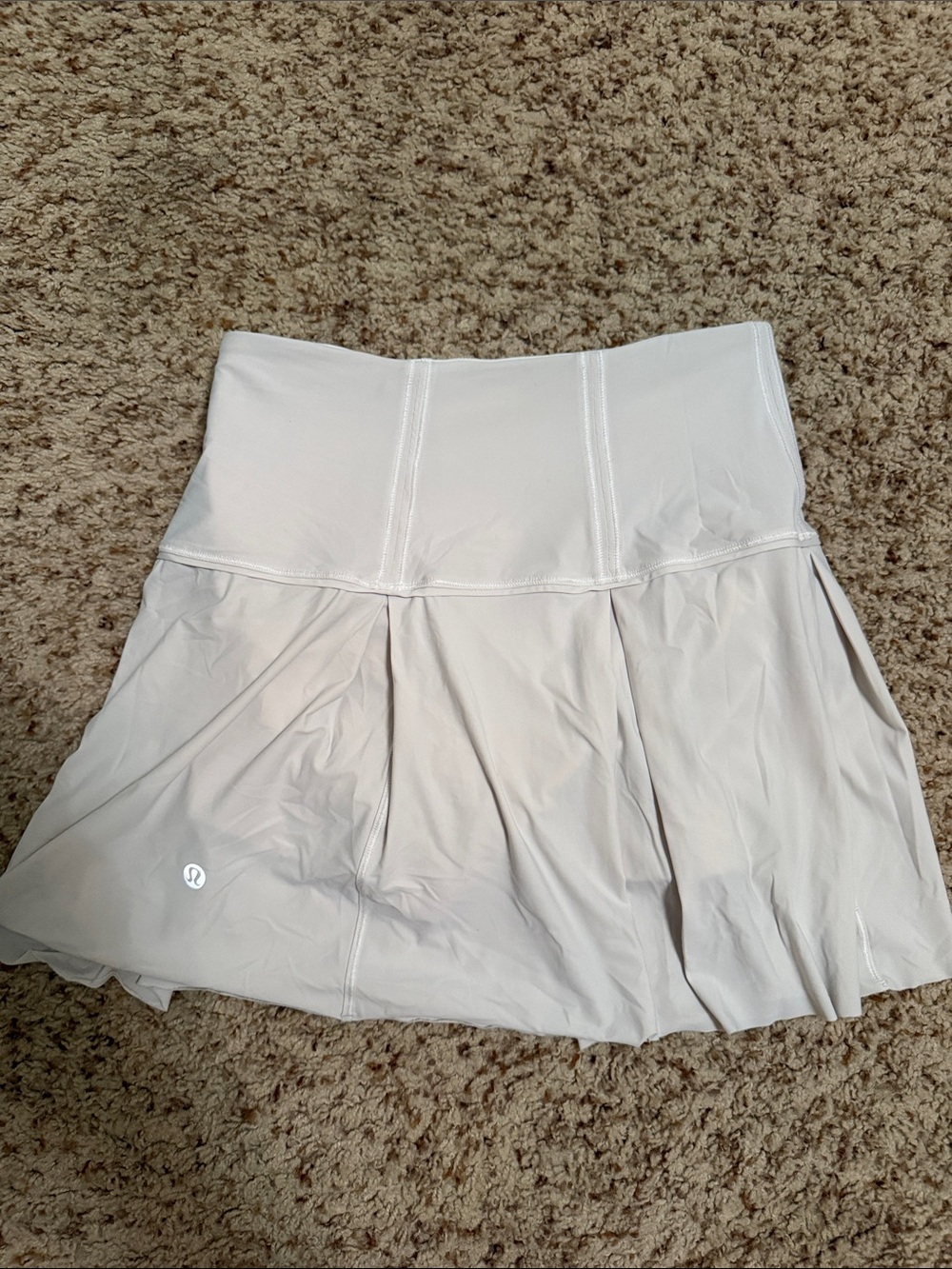 lululemon athletica Cream Athletic Skater Skirt